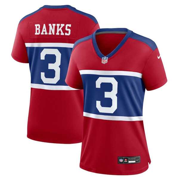 Women's New York Giants #3 Deonte Banks Century Red Alternate Vapor Limited Football Stitched Jersey Dzhi,We sell and wholesale Women's New York Giants #3 Deonte Banks Century Red Alternate Vapor Limited Football Stitched Jersey Dzhi on line form chian!